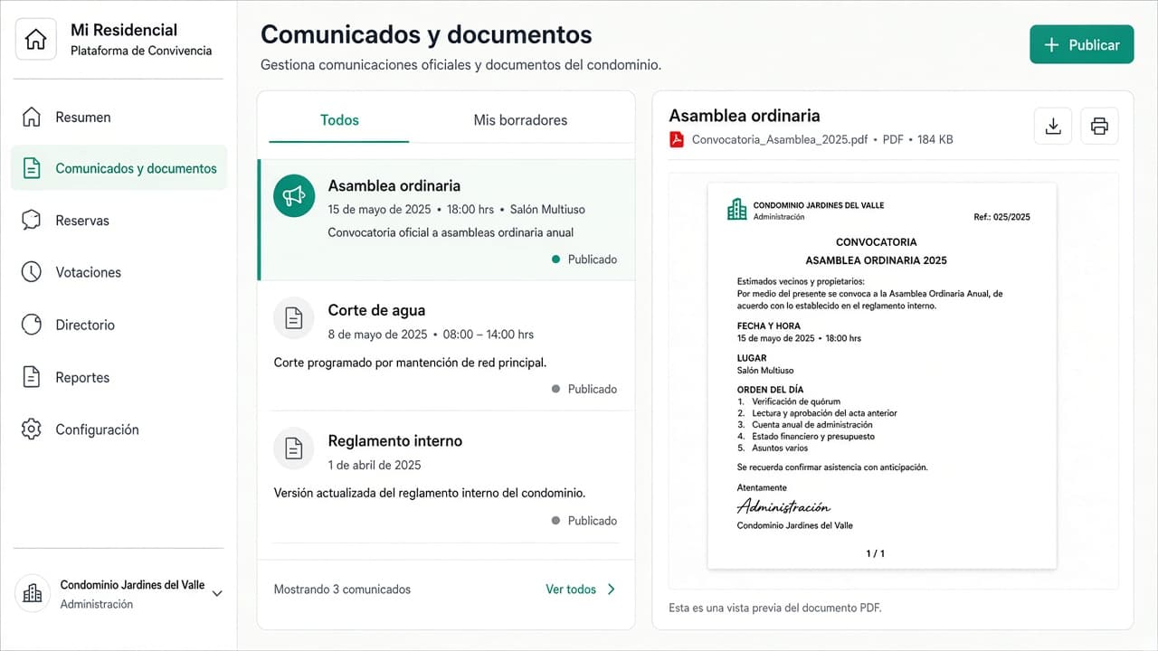 Comunidad y gestión